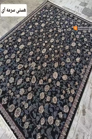 فرش هستی 440 شانه نگین کسری کاشان